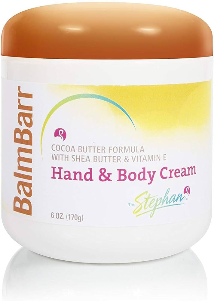 Balm Barr Cocoa Butter Hand And Body Creme Jar, 6 Oz